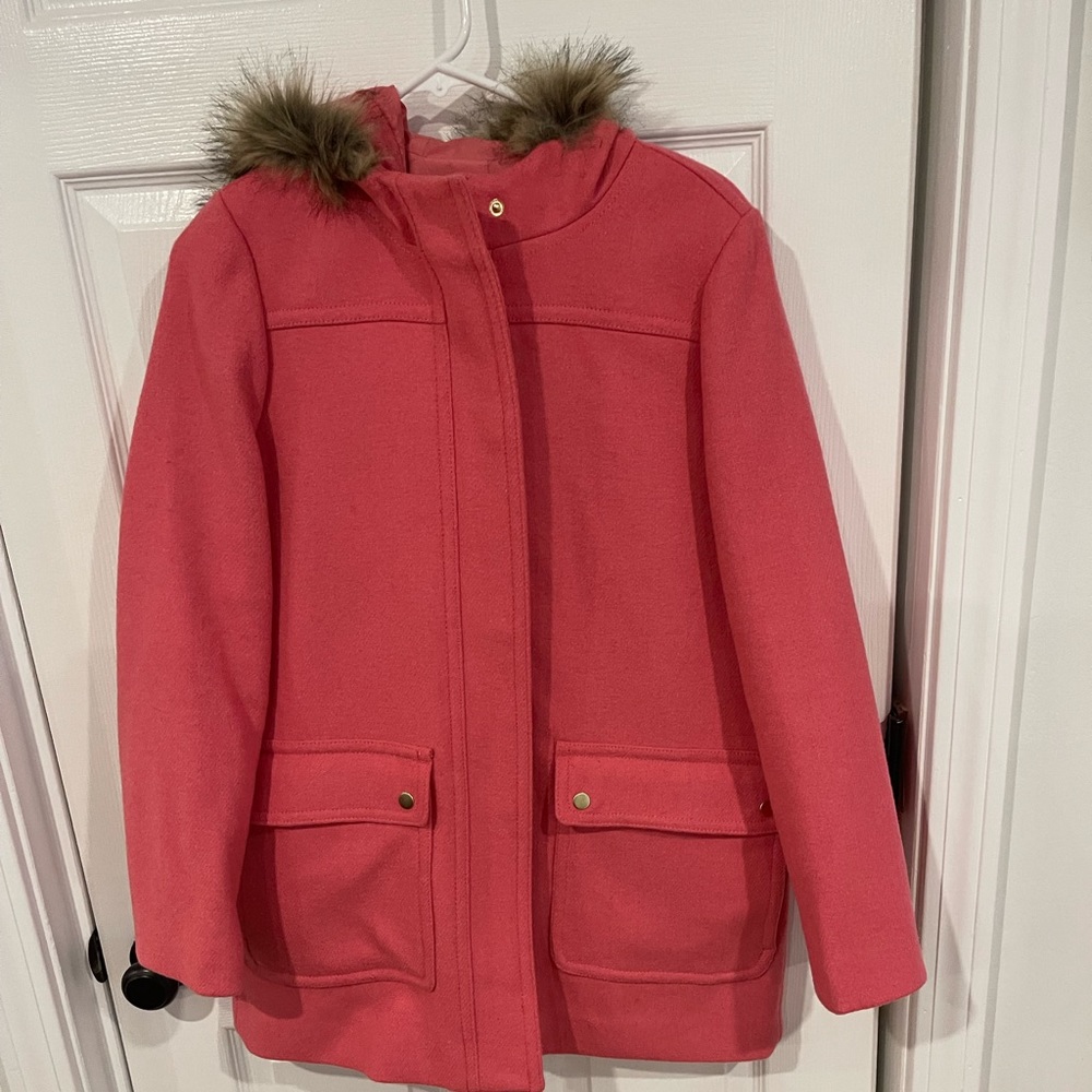 Pink JCREW wool jacket
